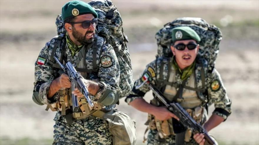 Fuerzas del Ejército iraní en una maniobra militar