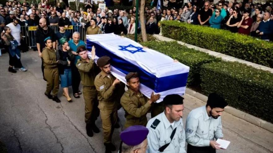 Funeral de un militar israelí.