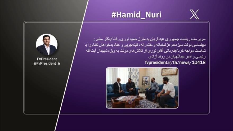 Reacciones a la liberación de Hamid Nuri en Irán | Etiquetaje