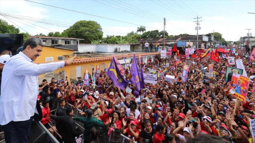 El presidente de Venezuela, Nicolás Maduro, participa en un acto de campaña en la ciudad de Maturín. (Foto: Prensa Presidencial)