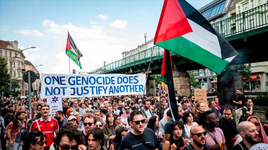 Manifestación propalestina en Berlín, 22 de junio de 2024.