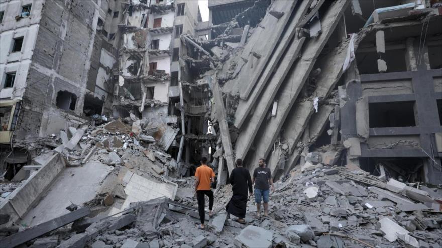 Destrucción de la Franja de Gaza por los indiscriminados ataques israelíes.