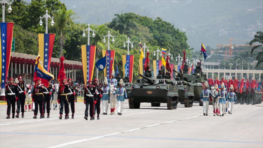 Desfile militar de las Fuerza Nacional Bolivariana en el Día de la Independencia, 5 de julio de 2024.