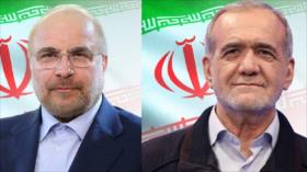 Qalibaf felicita a Pezeshkian y le expresa el apoyo del Parlamento