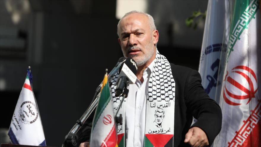 El representante del movimiento de Yihad Islámica Palestina en Irán, Naser Abu Sharif.