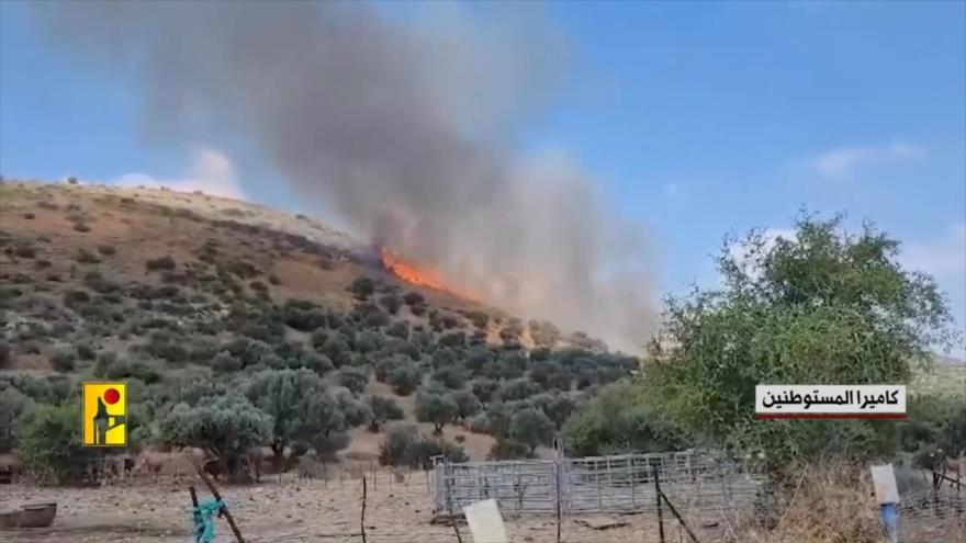 Vídeo: Hezbolá ataca con más de 100 misiles bases militares de Israel