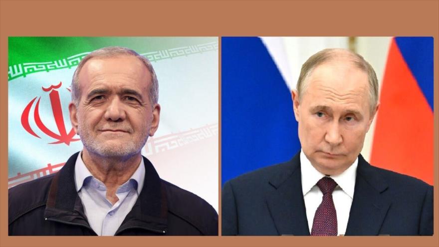 Pezeshkian promete a Putin fortalecer relaciones de Irán con Rusia | HISPANTV