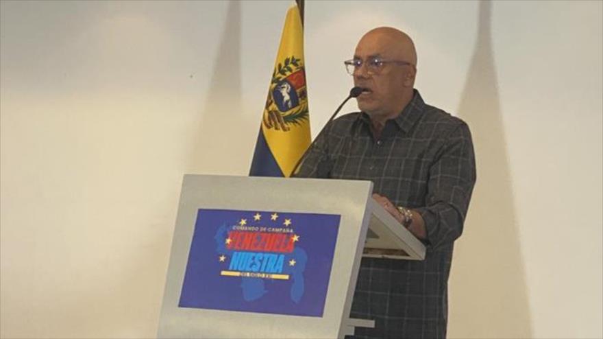  Jorge Rodríguez, coordinador general del Comando de Campaña Venezuela Nuestra.