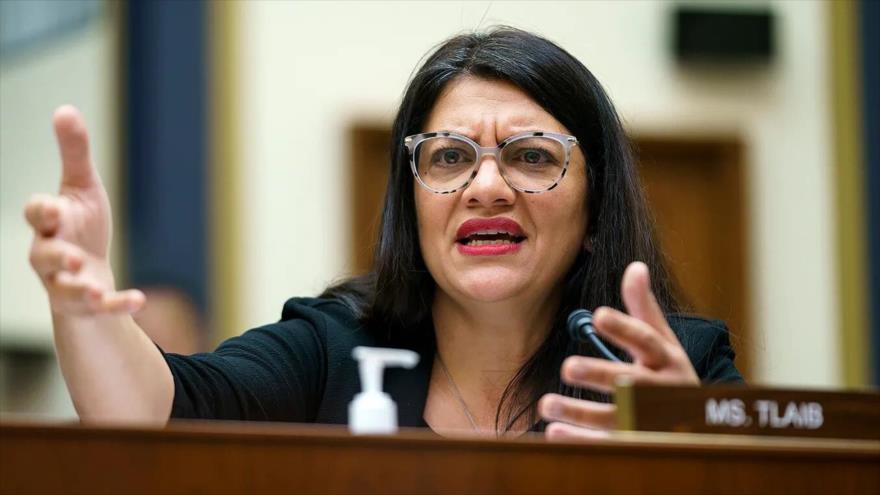 La congresista estadounidense Rashida Tlaib.