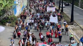 Campesinos e indígenas protestan contra Bernardo Arévalo en Guatemala