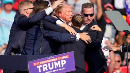 Vídeo: Trump resulta herido tras disparos en su mitin electoral