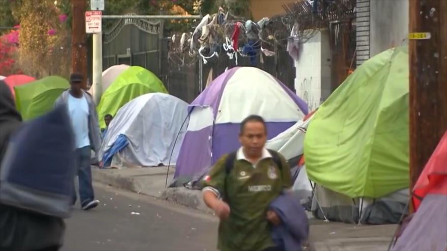 Pobreza extrema en EEUU se ve en las calles de grandes ciudades