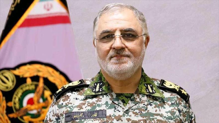 El subjefe de la Base de Defensa Aérea Jatam Al-Anbia, el general de brigada Qader Rahimzade.