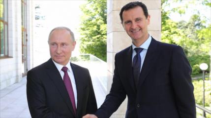  Putin promete seguir el apoyo “inquebrantable” de Rusia a Siria
