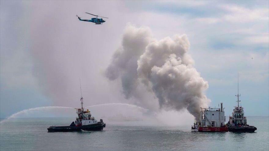 Ejercicios marítimos conjuntos de Casarex 24 entre Irán y Rusia en el mar Caspio, 22 de julio de 2024. (Foto: IRNA)