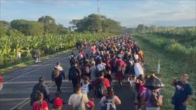 Nueva caravana de migrantes parte de Frontera Sur de México hacia EEUU