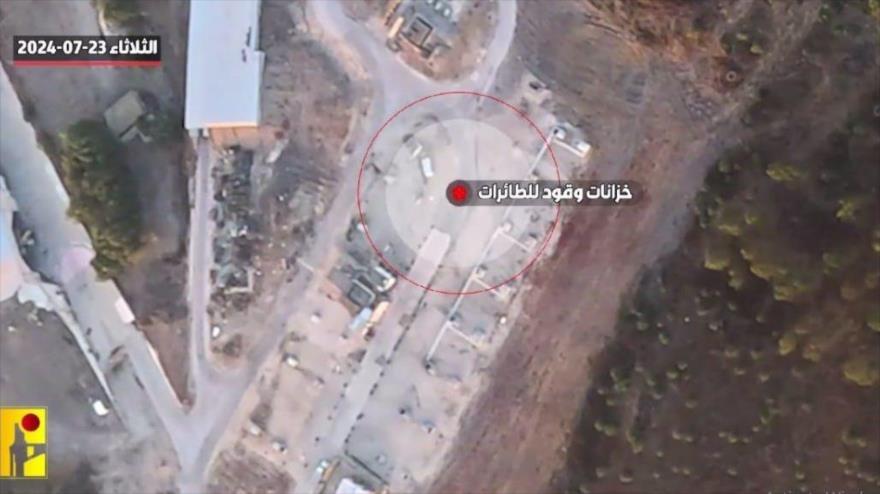 Hezbolá divulga vídeo grabado por dron de una base israelí en Haifa