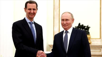 Putin y Al-Asad lamentan el deterioro de situación de Asia Occidental