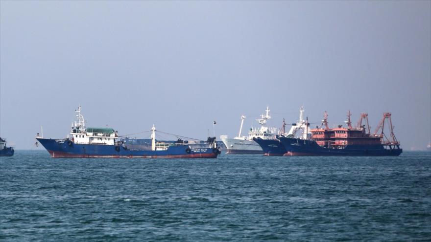 Buques de carga en el estrecho de Ormuz, en el Golfo Pérsico. (Foto: AFP)
