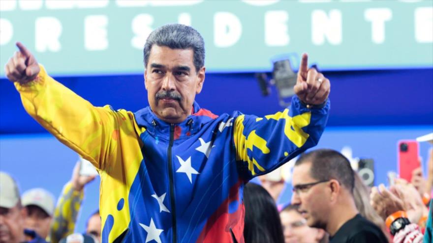 El presidente de Venezuela, Nicolás Maduro, tras ser proclamado como ganador en la elección presidencial del 28 de julio de 2024.