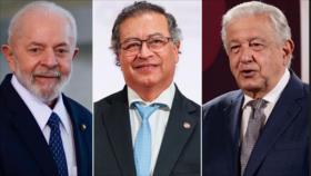 AMLO, Petro y Lula plantean vía institucional para crisis en Venezuela