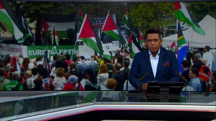 Protestan en París contra el genocidio israelí en Gaza - Noticiero 1:30