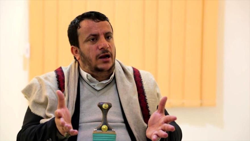 Ali al-Qahum, miembro del Buró Político del Movimiento Popular de Ansarolá de Yemen.
