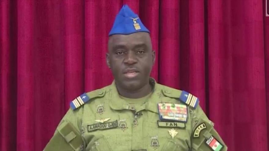 Amadou Abdramane, vocero del gobierno militar de Níger.