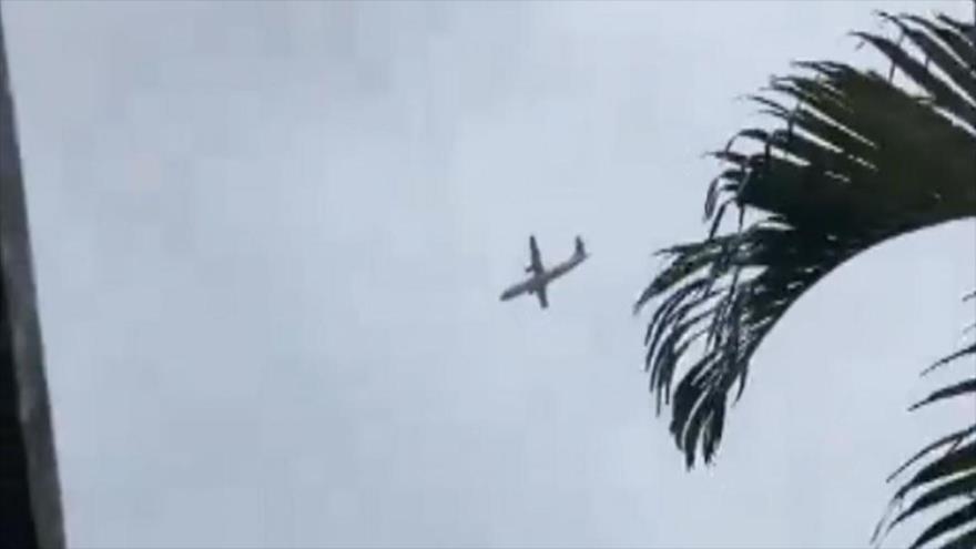 Un avión de pasajeros cayendo en una zona residencial en el estado de Sao Paulo en Brasil, 9 de agosto de 2024.