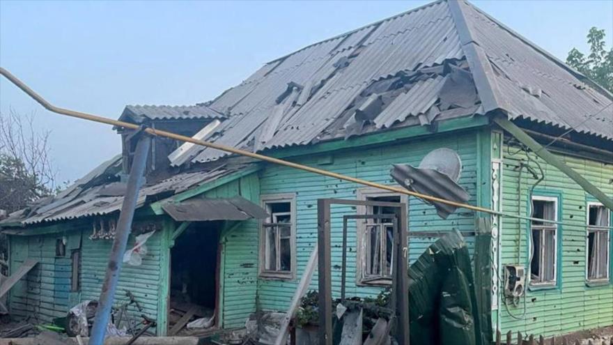 Una vista muestra una casa dañada después de un ataque militar ucraniano, en la región de Kursk, Rusia, 6 de agosto de 2024. (Foto: Reuters)