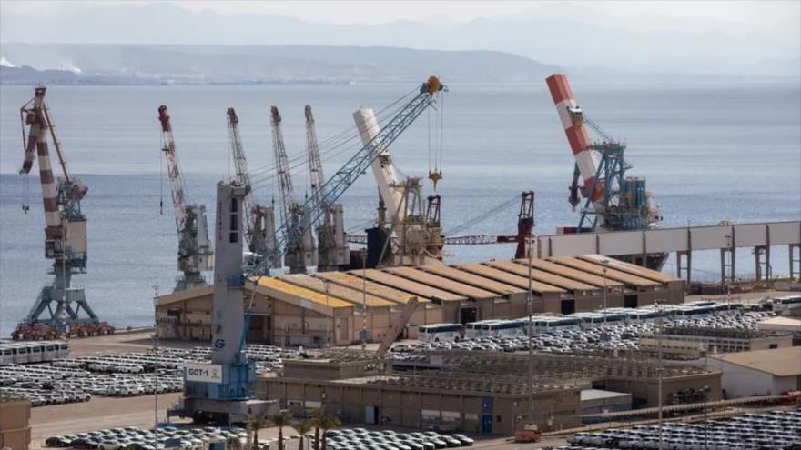 El puerto de Eilat, en los territorios ocupados palestinos.
