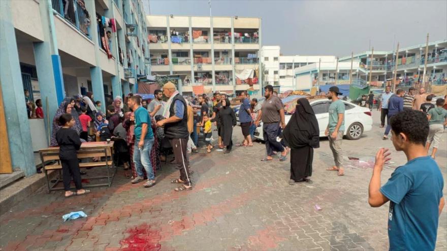 El ataque de Israel contra un campo de refugiados palestinos en Gaza. 