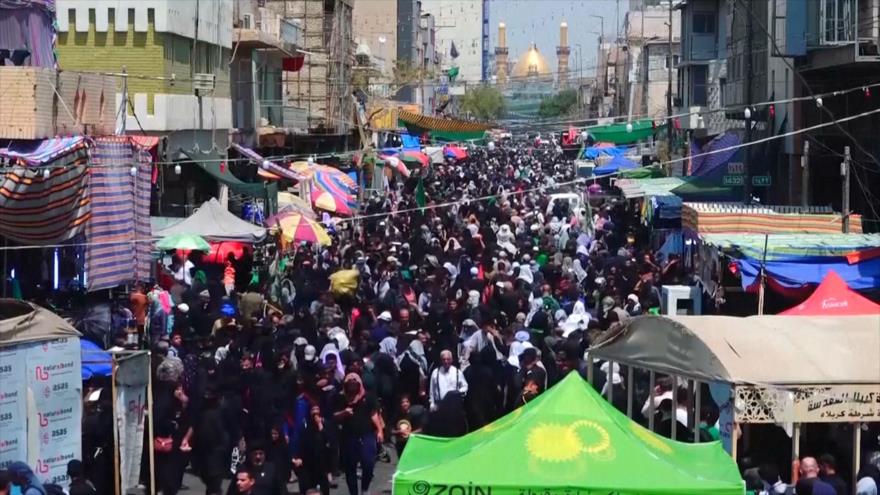 Millones de peregrinos conmemoran Arbaín en Karbala