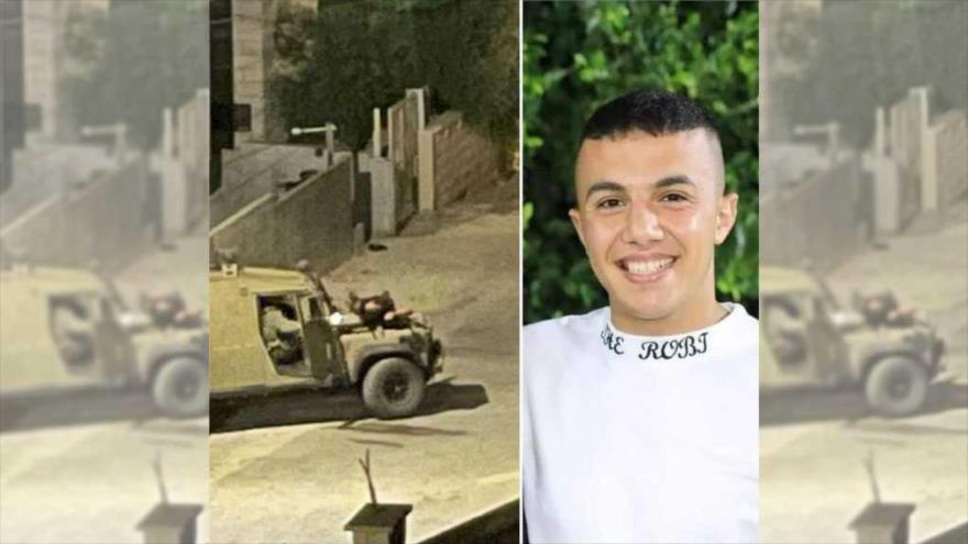 Zahir Tahseen Radad, adolescente palestino que fue utilizado por más de 2 horas como escudo humano por tropas israelíes en una redada en Cisjordania.