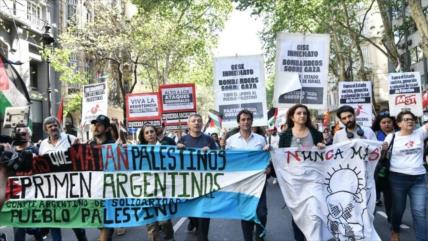 Vídeo: Argentinos reclaman fin de genocidio en Gaza 