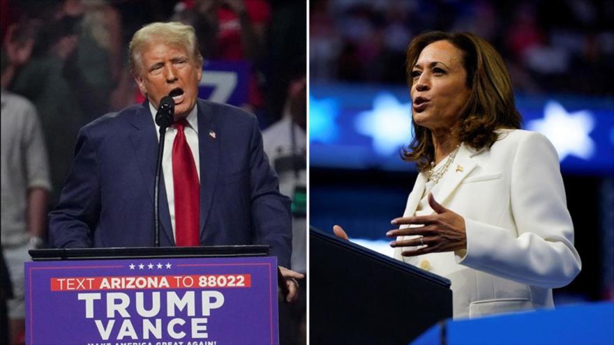 Los candidatos a la Presidencia de Estados Unidos, Donald Trump y Kamala Harris.