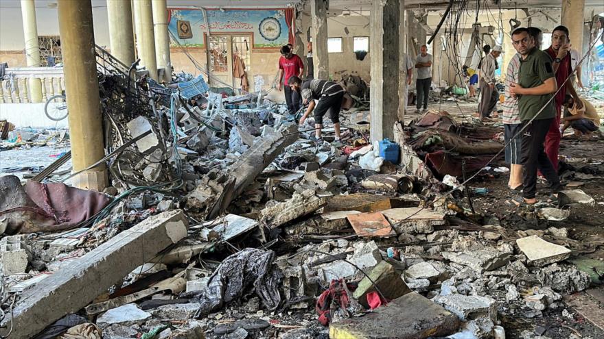 Ataque israelí contra escuela que alberga personas desplazadas en Gaza, el 10 de agosto de 2024