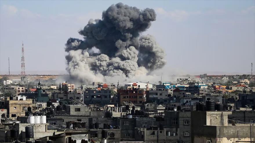 Bombardeo israelí en Rafah, en el sur de la Franja de Gaza. (Foto: AFP)