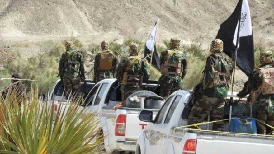 Integrantes del grupo terrorista Yeish al-Adl.