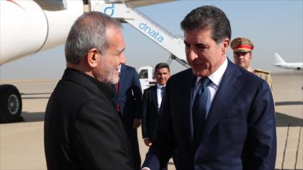 Pezeshkian visita la región del Kurdistán de Irak para afianzar nexos