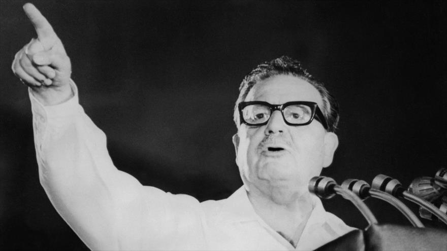 El presidente mártir chileno Salvador Allende. 