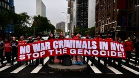 Manifestantes en EEUU exigen arresto de Netanyahu en por genocidio en Gaza