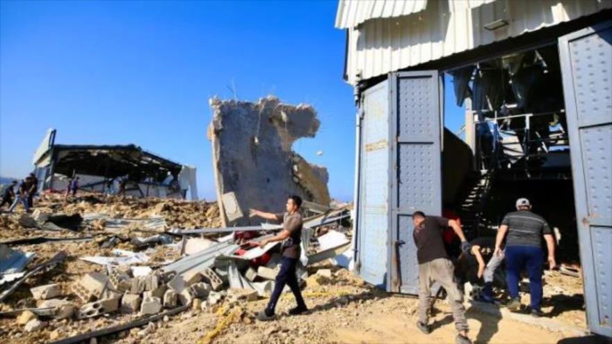 Viviendas de civiles destruidas por los ataques de Israel contra Jiyeh, en el sur de El Líbano.