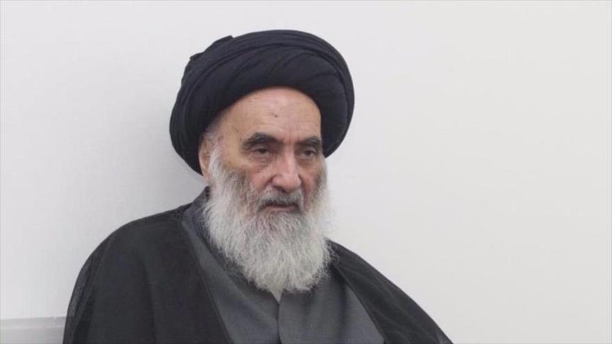 El máximo clérigo chií de Irak, el ayatolá Seyed Ali Sistani.
