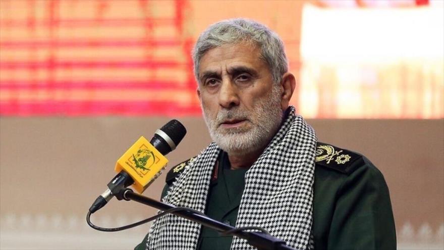 El general de brigada Ismail Qaani, comandante de la Fuerza Quds del Cuerpo de Guardianes de la Revolución Islámica (CGRI) de Irán.