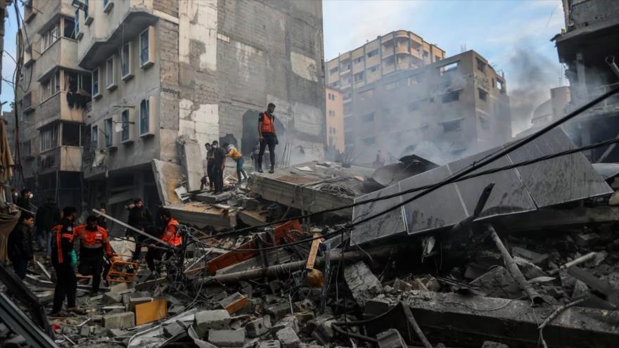 Imagen de un ataque sionista en la ciudad de Jan Yunis, en diciembre de 2023 (foto: Getty Images)