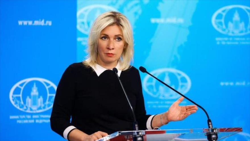 La portavoz de la Cancillería rusa, Maria Zajarova.