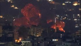 Reportan fuertes bombardeos israelíes en el sur de Beirut