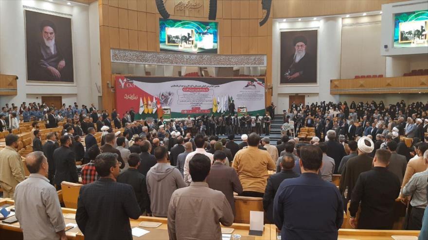 La 7.ª Cumbre Internacional de Solidaridad con los Niños y Adolescentes Palestinos, Teherán, capital de Irán, 7 de octubre de 2024.