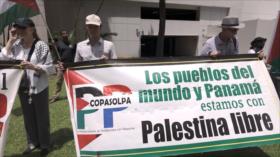 Panameños protestan frente embajada de Israel contra guerra en Gaza